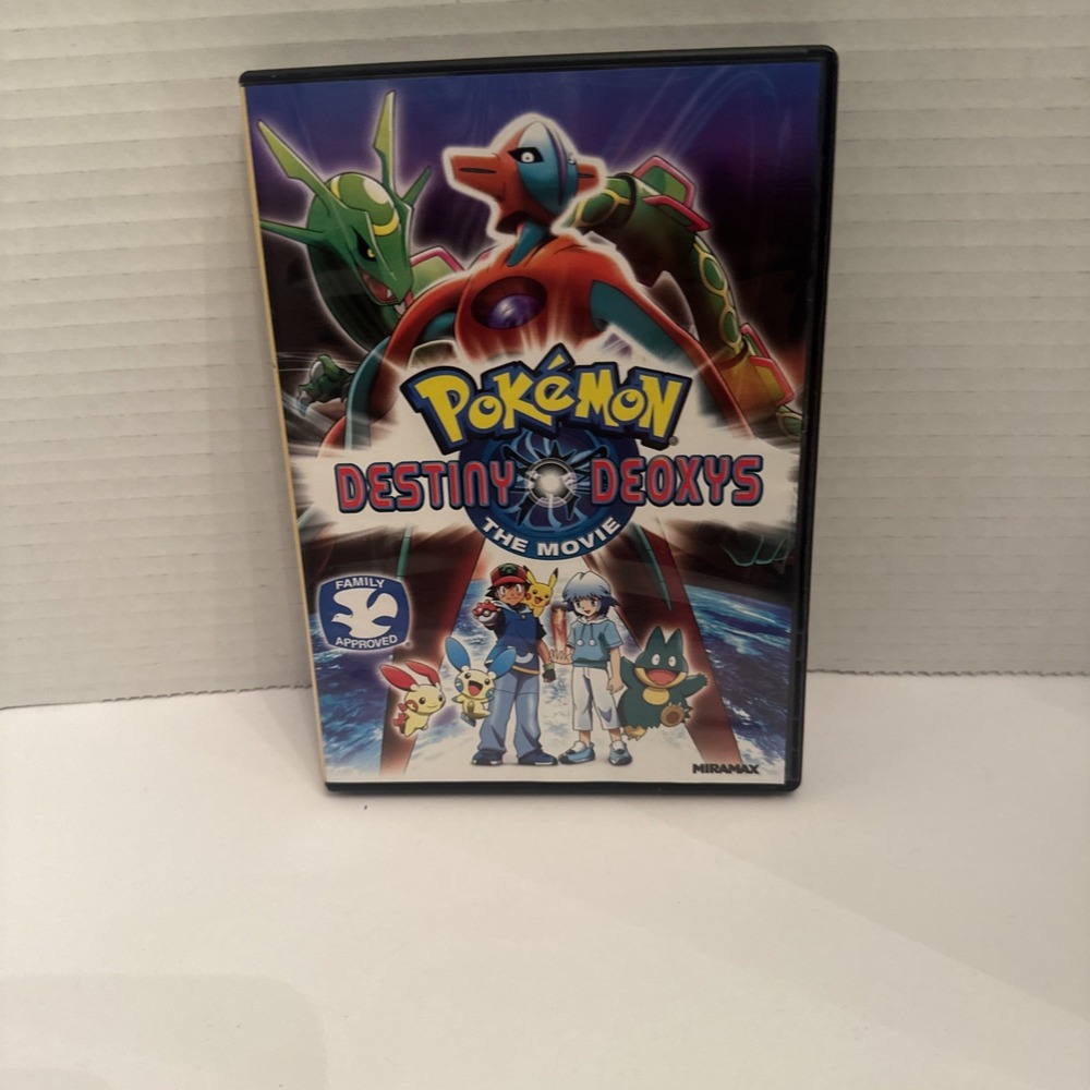 Pokemon Destiny Deoxys The Movie DVD 2004 Lionsgate Miramax Anime 0031398206354